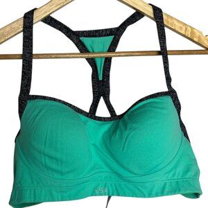 Victoria's Secret Teal & Black Racerback Sports Bra